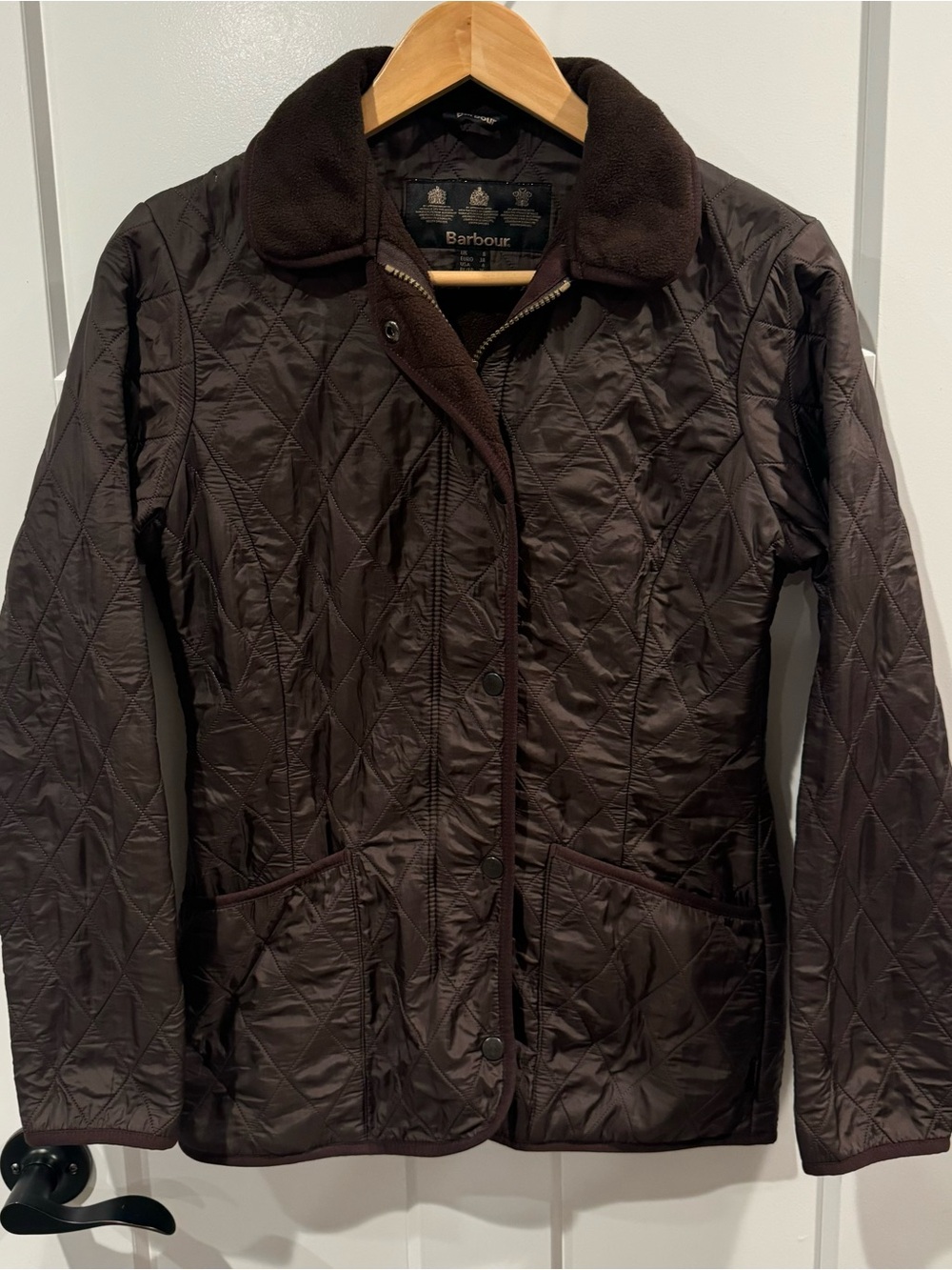 Barbour Calvary Polarquilt quilted jacket, women’s 4 US, 8 UK